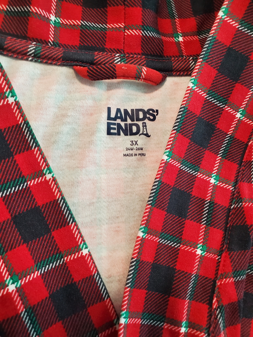 3X Lands' End Robe With Pockets - Picture 7 of 8